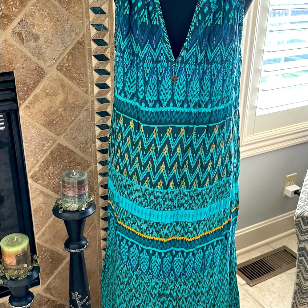 prAna Nari Midi Dress Halter Keyhole Neckline - Picture 5 of 9